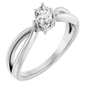 Continuum Sterling Silver 6x3.5 mm Marquise Ring Mounting