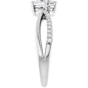 Platinum 6.5x4.5 mm Oval Ring Mounting – image 7