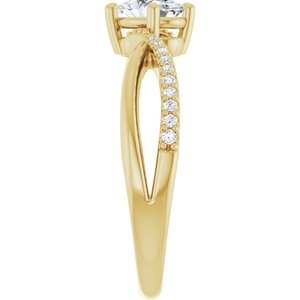 10K Yellow Gold 6.5x4.5 mm Oval Ring Mounting – image 7