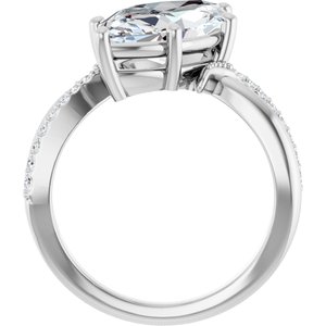 Continuum Sterling Silver 16x8 mm Marquise Ring Mounting – image 3