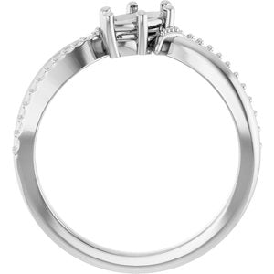Platinum 8x4 mm Marquise Ring Mounting – image 4