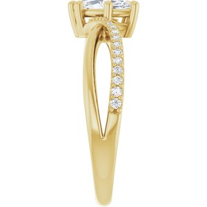 10K Yellow Gold 8x4 mm Marquise Ring Mounting – image 7