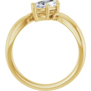14K Yellow Gold 10x5 mm Marquise Ring Mounting – image 3