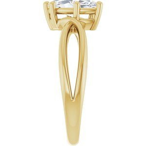 18K Yellow Gold 10x5 mm Marquise Ring Mounting – image 7