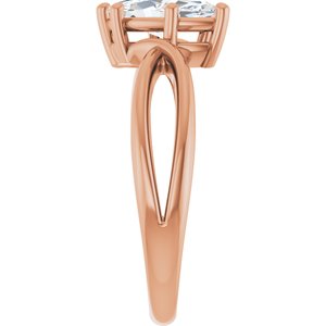 14K Rose Gold 10x5 mm Marquise Ring Mounting – image 7