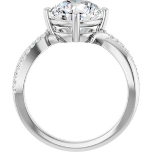 Continuum Sterling Silver 9 mm Round Ring Mounting – image 3