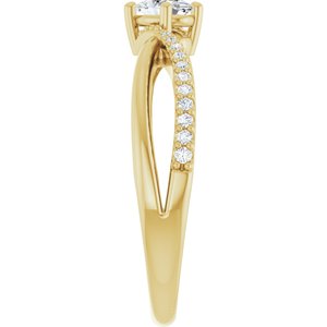 14K Yellow Gold 5x3.5 mm Oval Ring Mounting – image 7