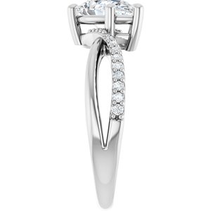 Continuum Sterling Silver 9x5.5 mm Pear Ring Mounting – image 7