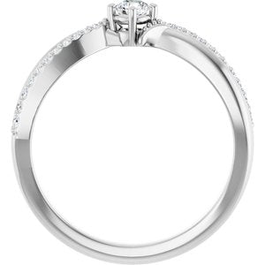 Continuum Sterling Silver 3.2 mm Round Ring Mounting – image 3