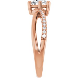 10K Rose Gold 6.5x4.5 mm Pear Ring Mounting – image 7