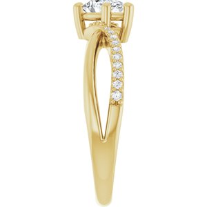 18K Yellow Gold 6.5x4.5 mm Pear Ring Mounting – image 7
