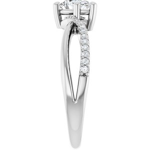 Sterling Silver 6.5x4.5 mm Pear Ring Mounting – image 7