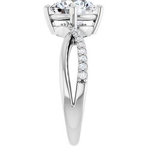 Continuum Sterling Silver 8.2 mm Round Ring Mounting – image 7