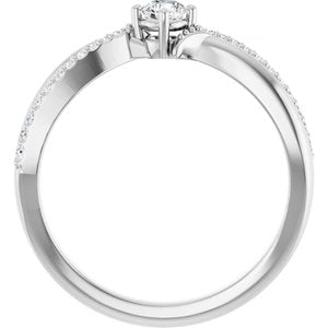 Platinum 3.4 mm Round Ring Mounting – image 3