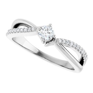 Platinum 3.4 mm Round Ring Mounting – image 8