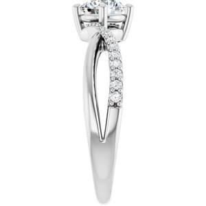 Sterling Silver 5.5 mm Round Ring Mounting – image 7