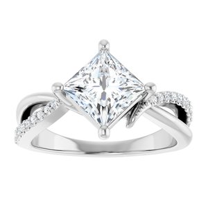 Platinum 6.5x6.5 mm Square Ring Mounting – image 5