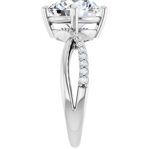 Sterling Silver 9.4 mm Round Ring Mounting – image 7