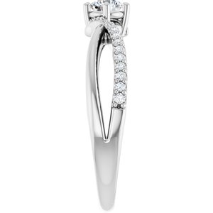 Continuum Sterling Silver 3.8 mm Round Ring Mounting – image 7