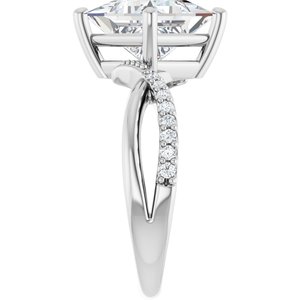 Continuum Sterling Silver 8x8 mm Square Ring Mounting – image 7