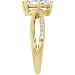 14K Yellow Gold 10.5x5.5 mm Marquise Ring Mounting – image 7