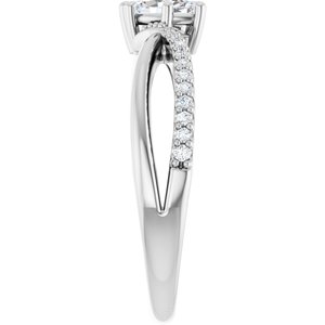 10K White Gold 6x3.5 mm Marquise Ring Mounting – image 7