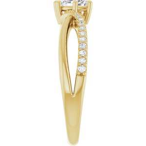 18K Yellow Gold 6x3.5 mm Marquise Ring Mounting – image 7