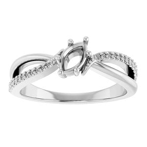 Platinum 6x3.5 mm Marquise Ring Mounting – image 6