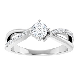 Platinum 4.4 mm Round Ring Mounting – image 5
