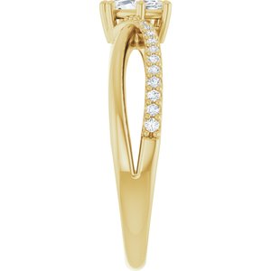 18K Yellow Gold 6x3 mm Marquise Ring Mounting – image 7