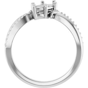 Platinum 9x4.5 mm Marquise Ring Mounting – image 4