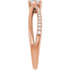 10K Rose Gold 4x3 mm Pear Ring Mounting – image 7