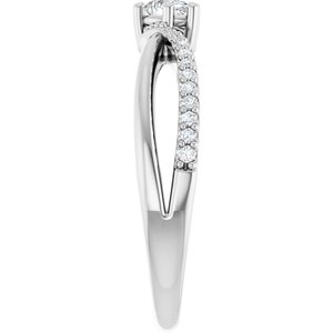 14K White Gold 4x3 mm Pear Ring Mounting – image 7