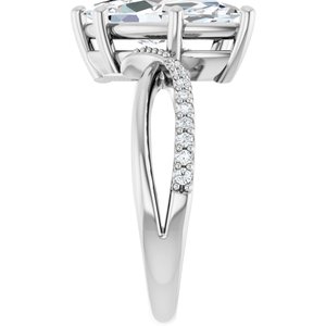 10K White Gold 15x7 mm Marquise Ring Mounting – image 7