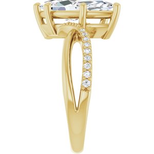 14K Yellow Gold 15x7 mm Marquise Ring Mounting – image 7