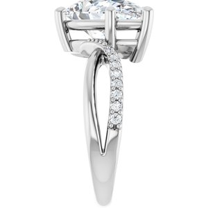 Sterling Silver 13x8 mm Pear Ring Mounting – image 7