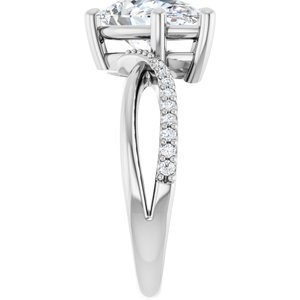 Continuum Sterling Silver 11.5x7 mm Pear Ring Mounting – image 7