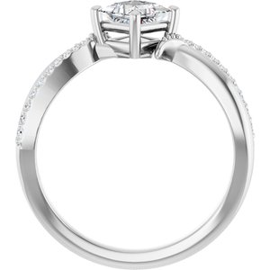 Platinum 4.5x4.5 mm Square Ring Mounting – image 3