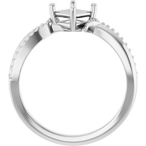 Platinum 4.5x4.5 mm Square Ring Mounting – image 4