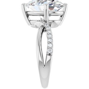 Sterling Silver 14x10 mm Oval Ring Mounting – image 7