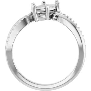 Continuum Sterling Silver 10x5 mm Marquise Ring Mounting – image 4