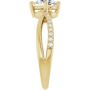 10K Yellow Gold 7.5x5.5 mm Oval Ring Mounting – image 7