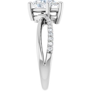 Platinum 10.5x5.5 mm Pear Ring Mounting – image 7