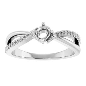 Sterling Silver 4.5x3.5 mm Oval Ring Mounting – image 6