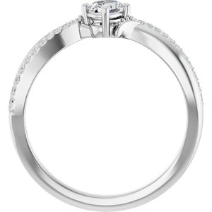 Platinum 4.5x3.5 mm Oval Ring Mounting – image 3