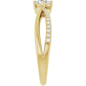 14K Yellow Gold 4.5x3.5 mm Oval Ring Mounting – image 7