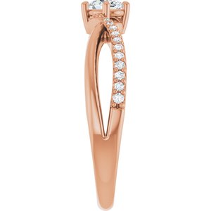 14K Rose Gold 4.5x3.5 mm Oval Ring Mounting – image 7