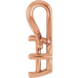 18K Rose Gold 6 mm Round Pendant Mounting – image 6