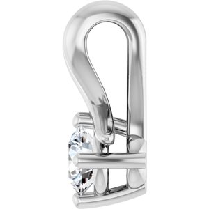 Sterling Silver 3.5 mm Round Pendant Mounting – image 5