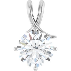Platinum 12 mm Round Pendant Mounting